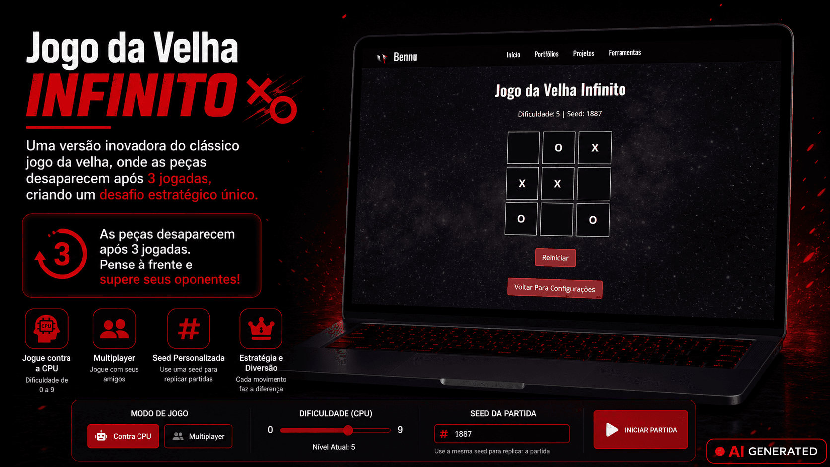 Imagem da ferramenta Jogo da Velha Infinito