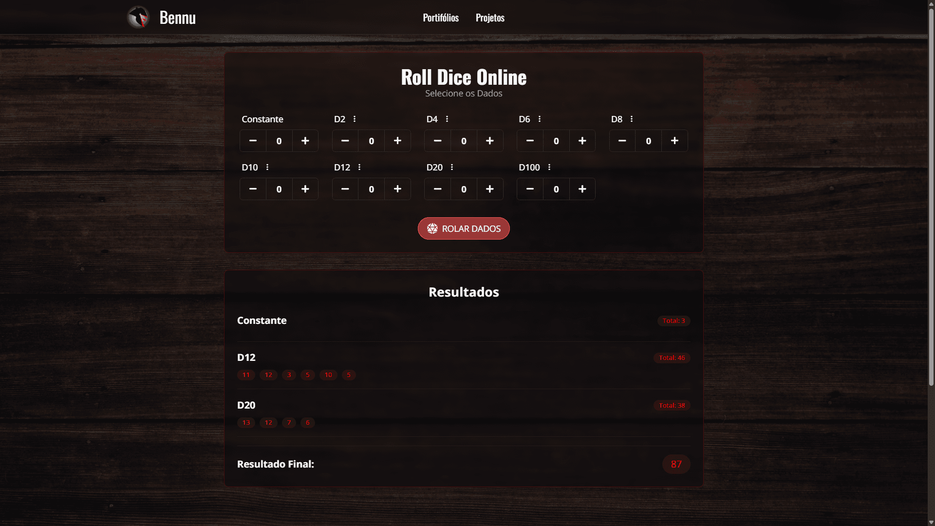 Imagem da ferramenta Roll-Dice