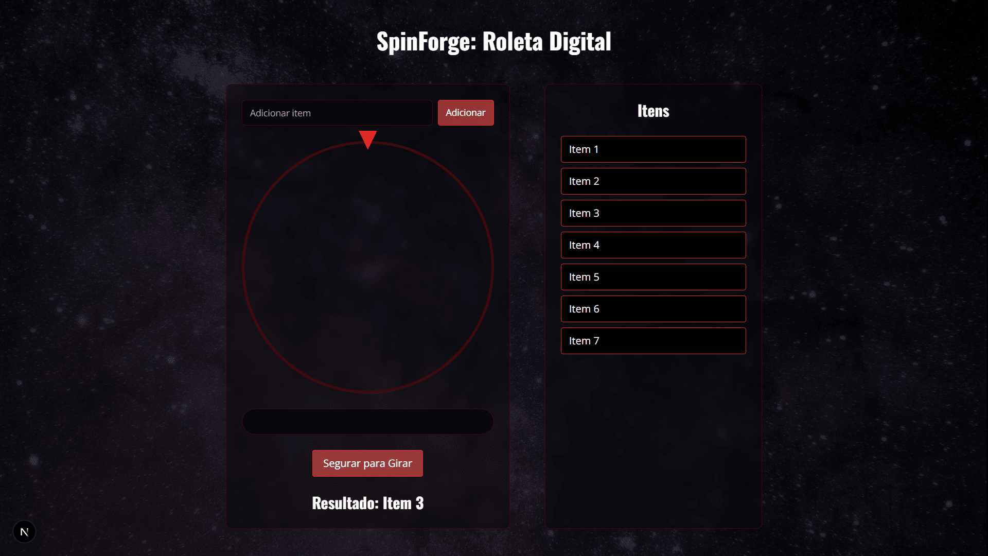 Imagem da ferramenta SpinForge